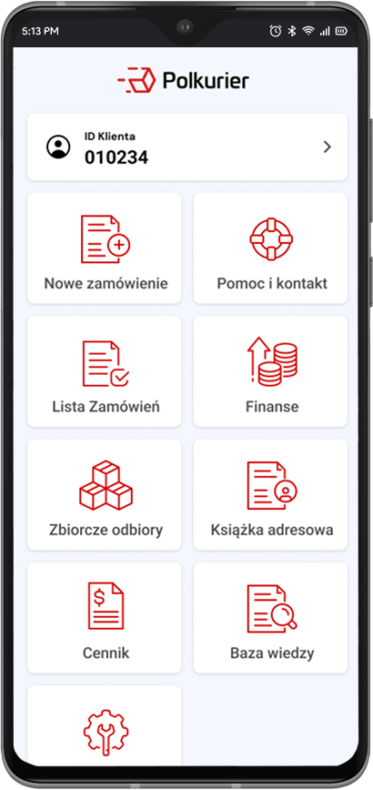 Aplikacja mobilna Polkurier.pl